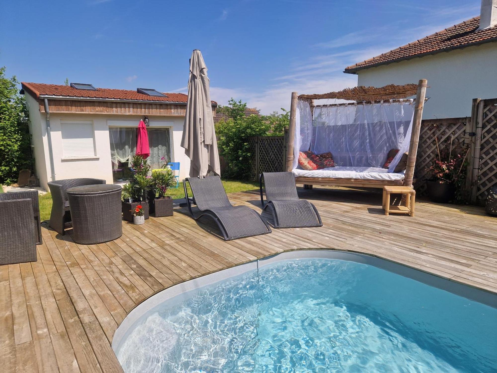 La Serenite Balinaise, Chambre Et Sdb Privee, Jardin , Piscine Et Jacuzzi En Saison, Pres De Chantilly, Parc Asterix Et Cdg Et Paris En 20' Орри-ла-Виль Экстерьер фото