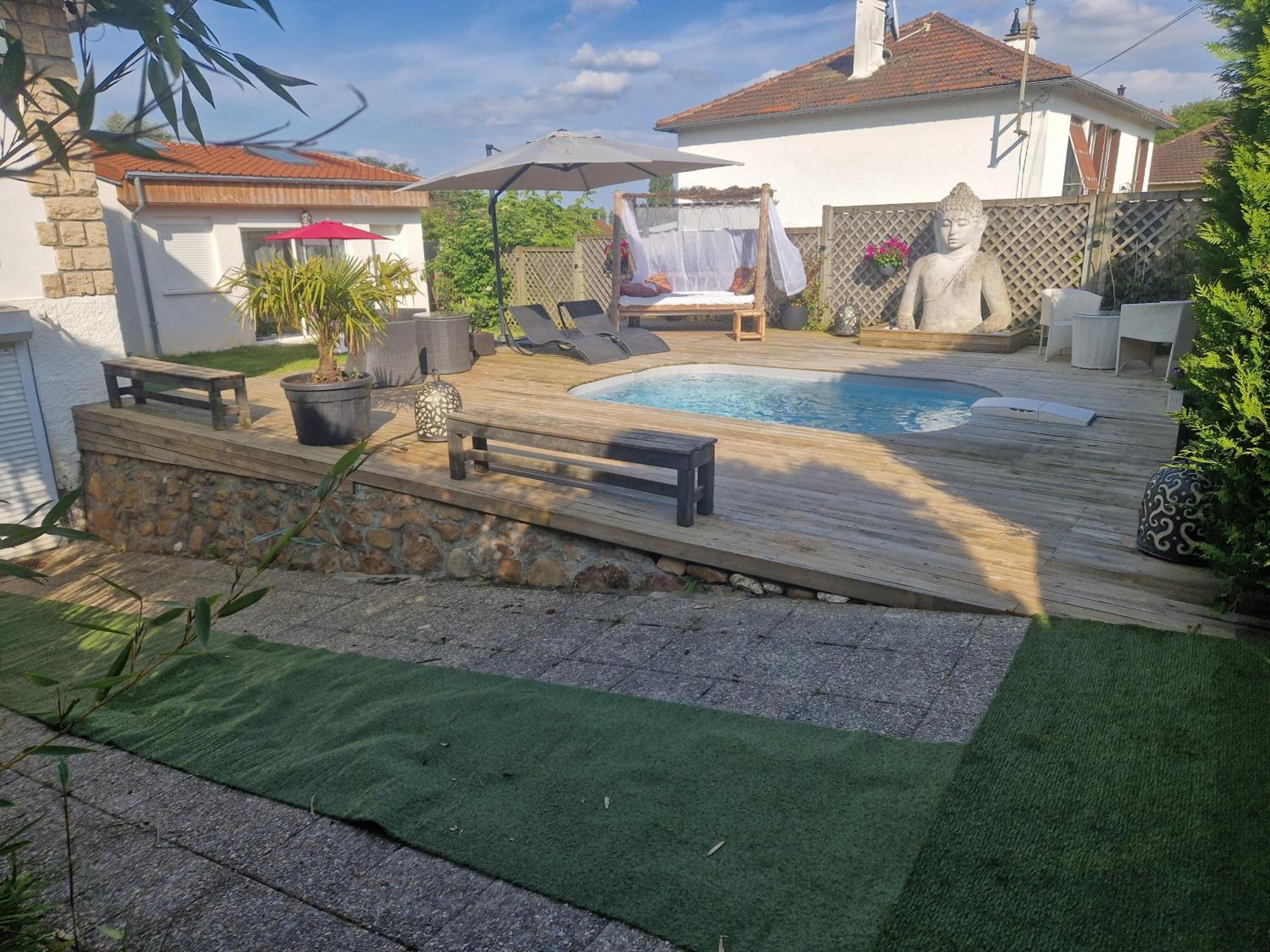 La Serenite Balinaise, Chambre Et Sdb Privee, Jardin , Piscine Et Jacuzzi En Saison, Pres De Chantilly, Parc Asterix Et Cdg Et Paris En 20' Орри-ла-Виль Экстерьер фото